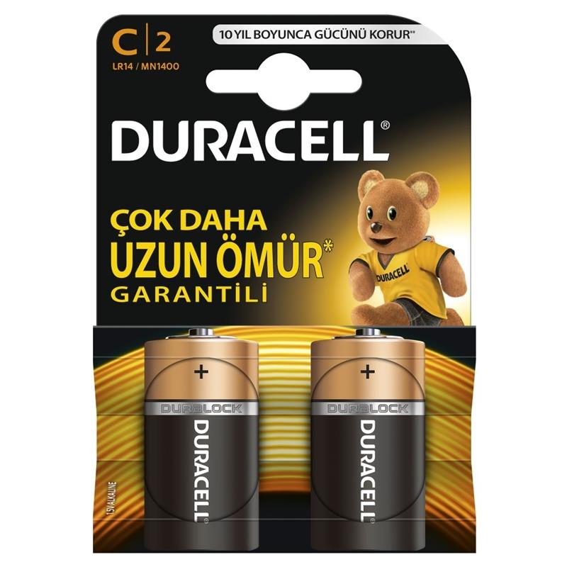 Duracell Orta Boy Pil C 2 Li C2