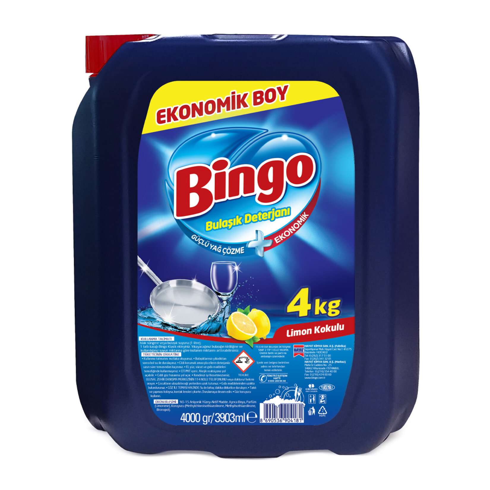 Bingo Sıvı Bulaşık Deterjanı 4 Kg